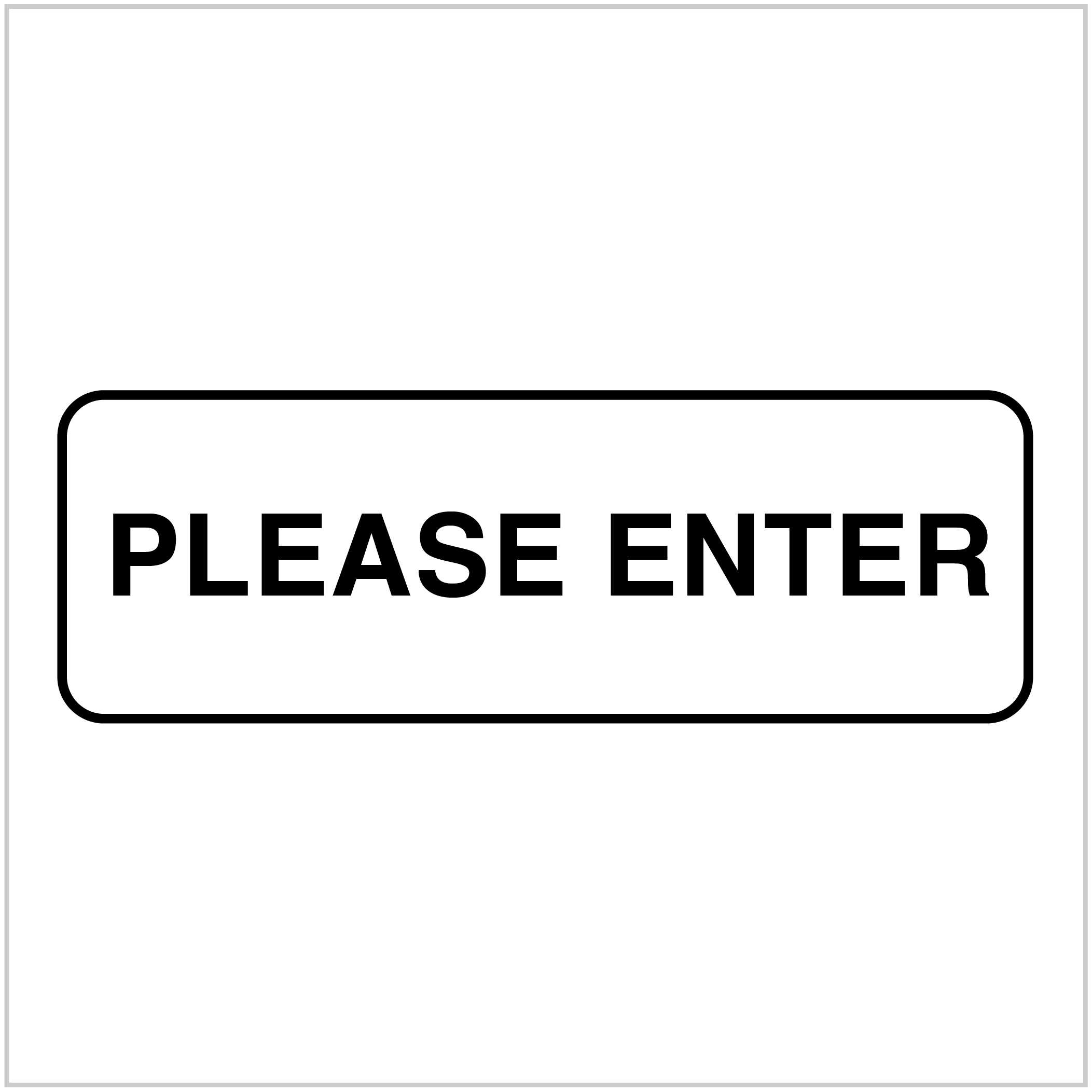 OFC-247 - PLEASE ENTER - OFFICE AND CAR PARK SIGNS