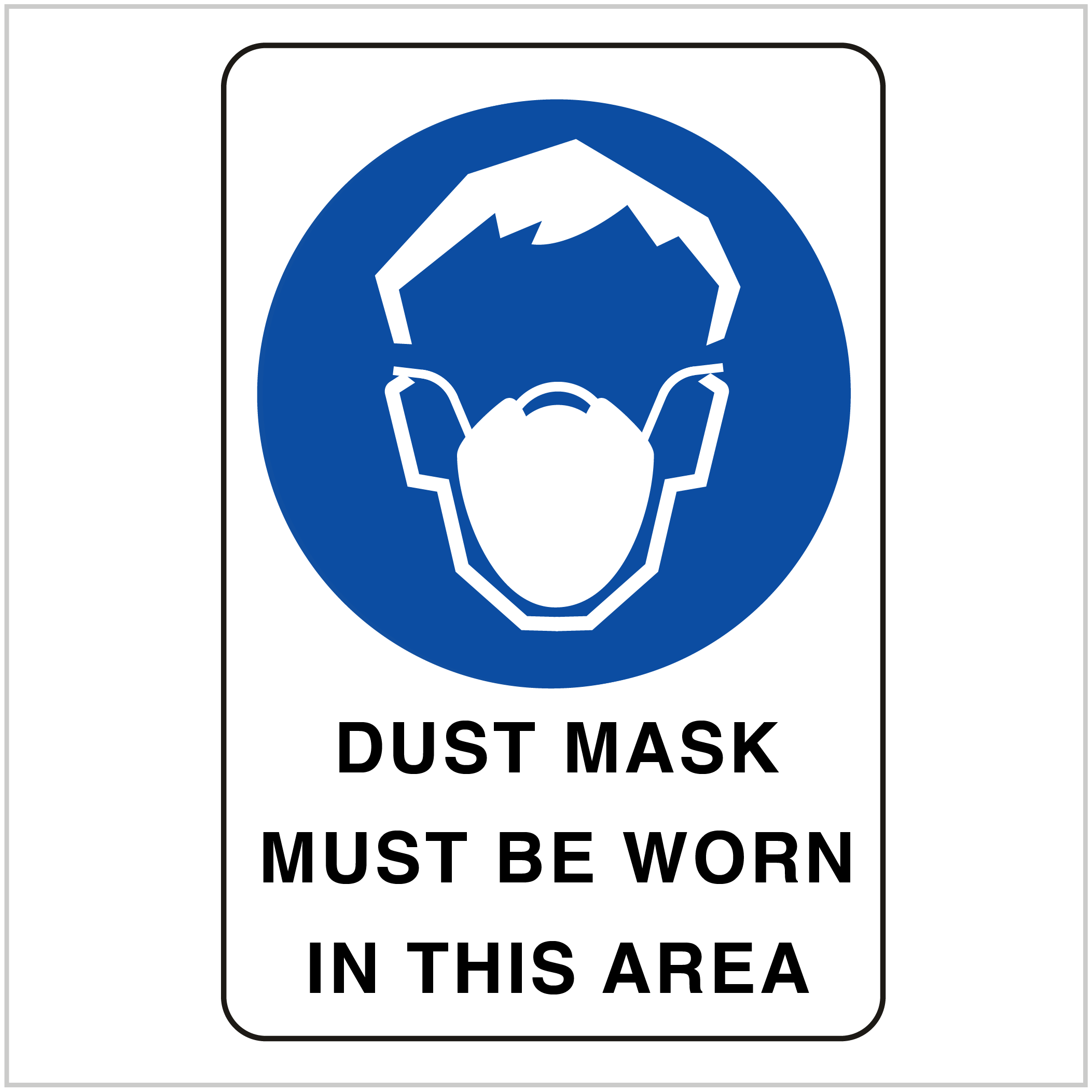 PPE-147 DUST MASK MUST BE WORN IN THIS AREA