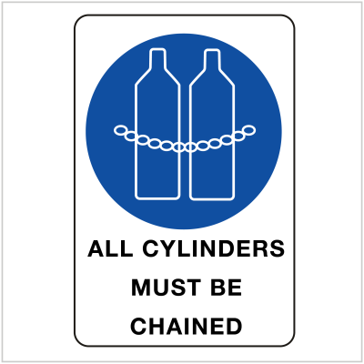 PPE-152 ALL CYLINDERS MUST BE CHAINED