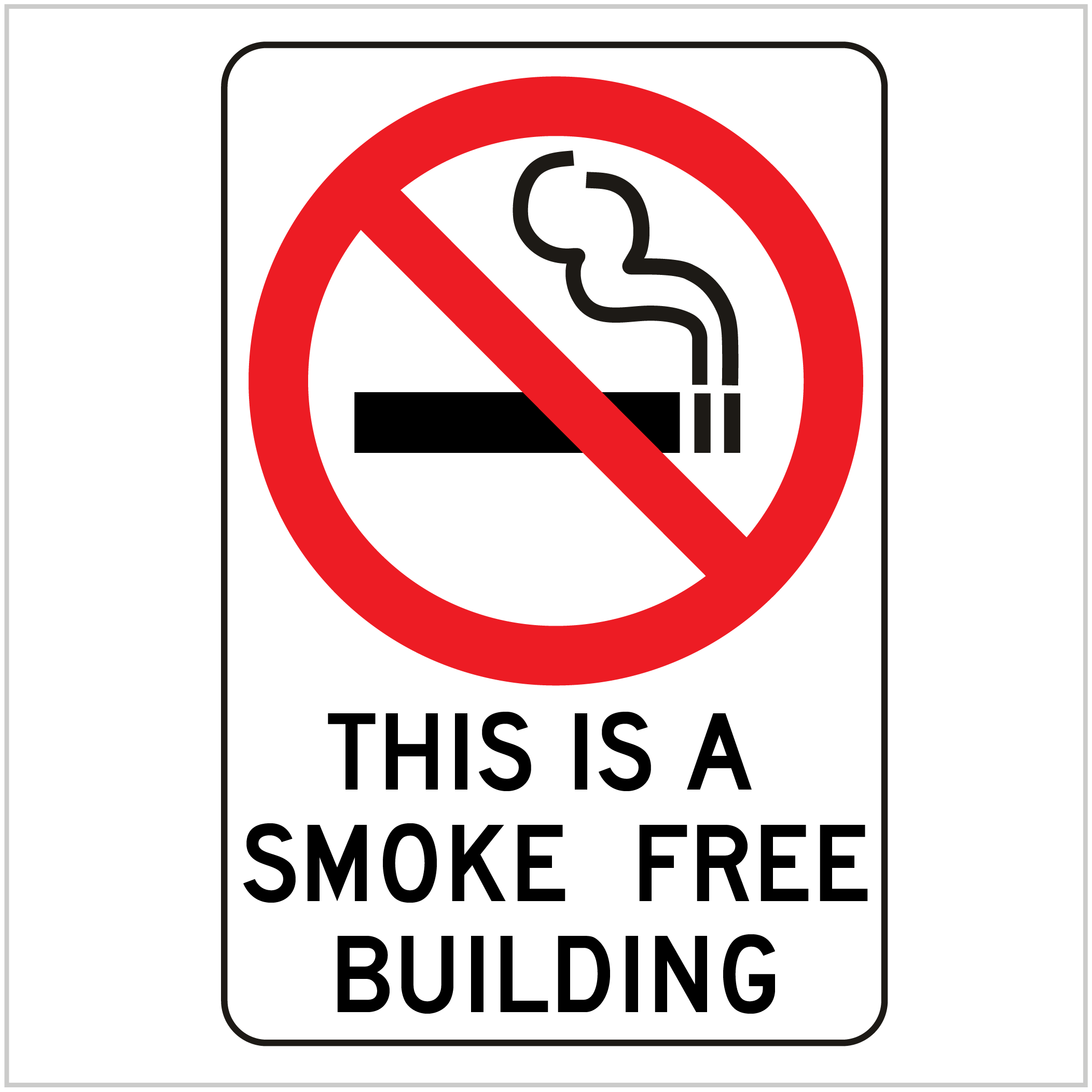 PROH-162 THIS IS A SMOKE FREE BUILDING