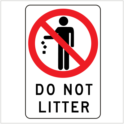 PROH-171 DO NOT LITTER