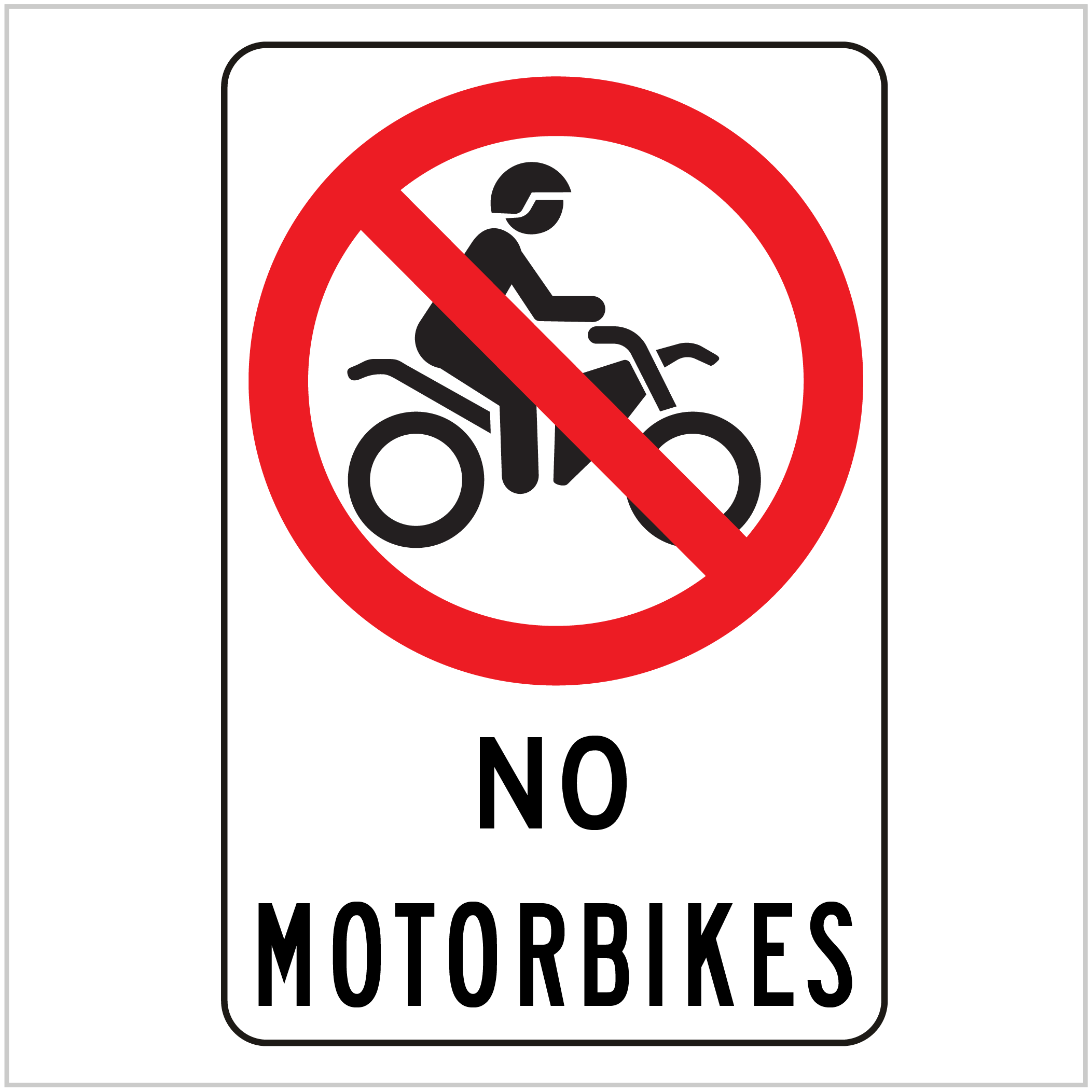 PROH-188 NO MOTORBIKES