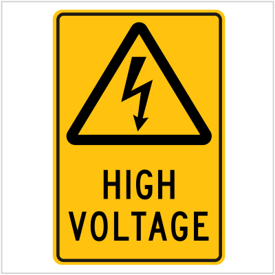 WARN-202 HIGH VOLTAGE - WARNING SIGNS