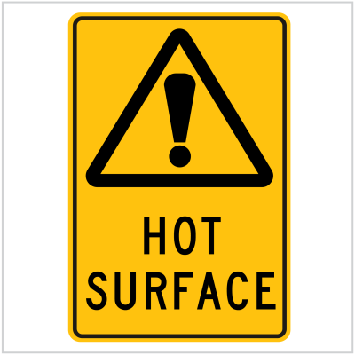 WARN-210 HOT SERVICE - WARNING SIGNS