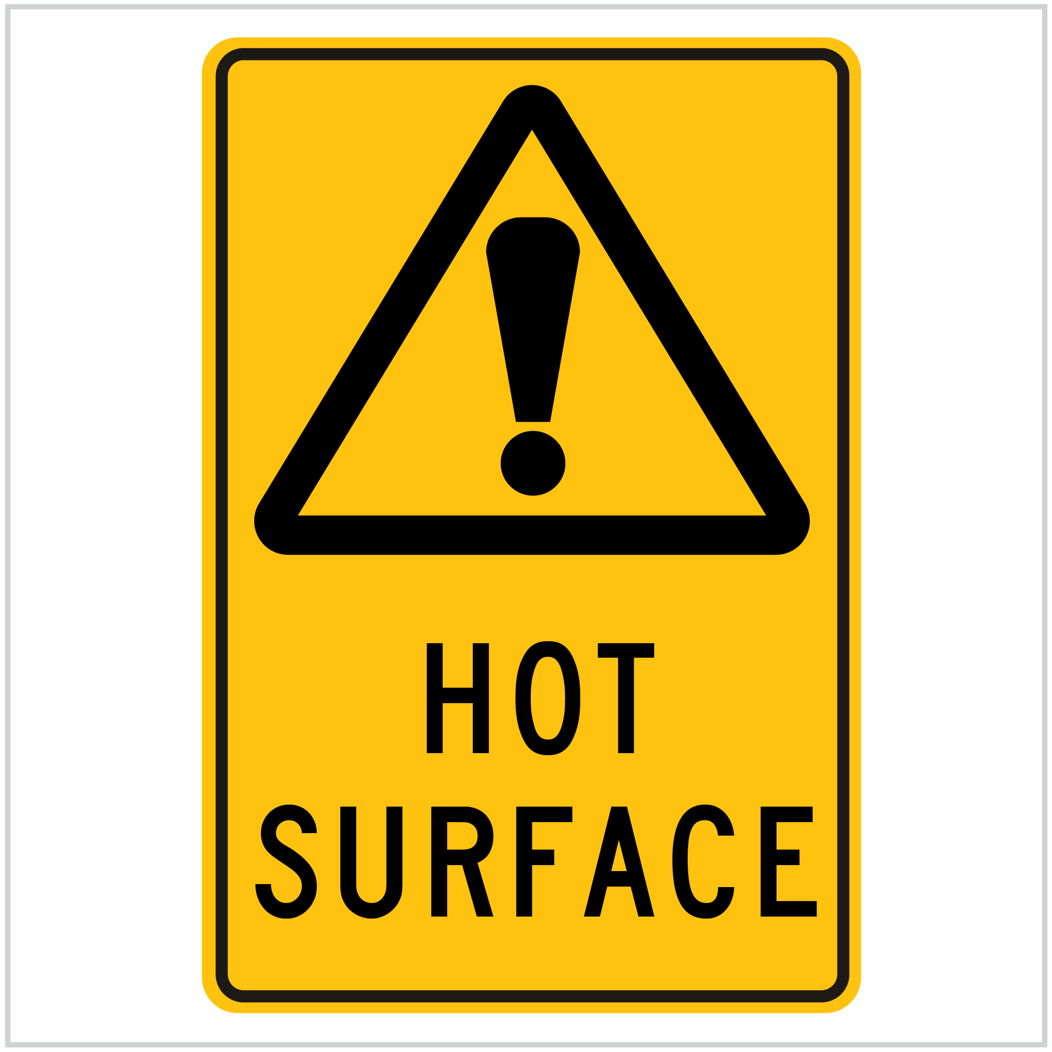 WARN-210 HOT SERVICE - WARNING SIGNS