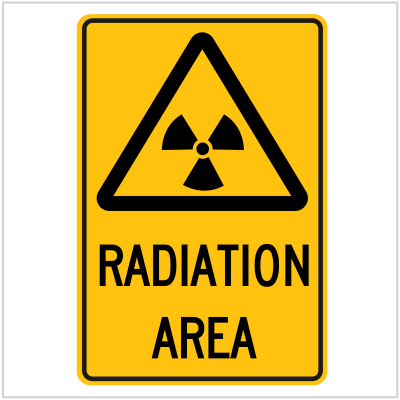 WARN-211 RADIATION AREA - WARNING SIGNS