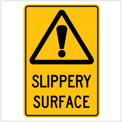 WARN-214 SLIPPERY SURFACE - WARNING SIGNS