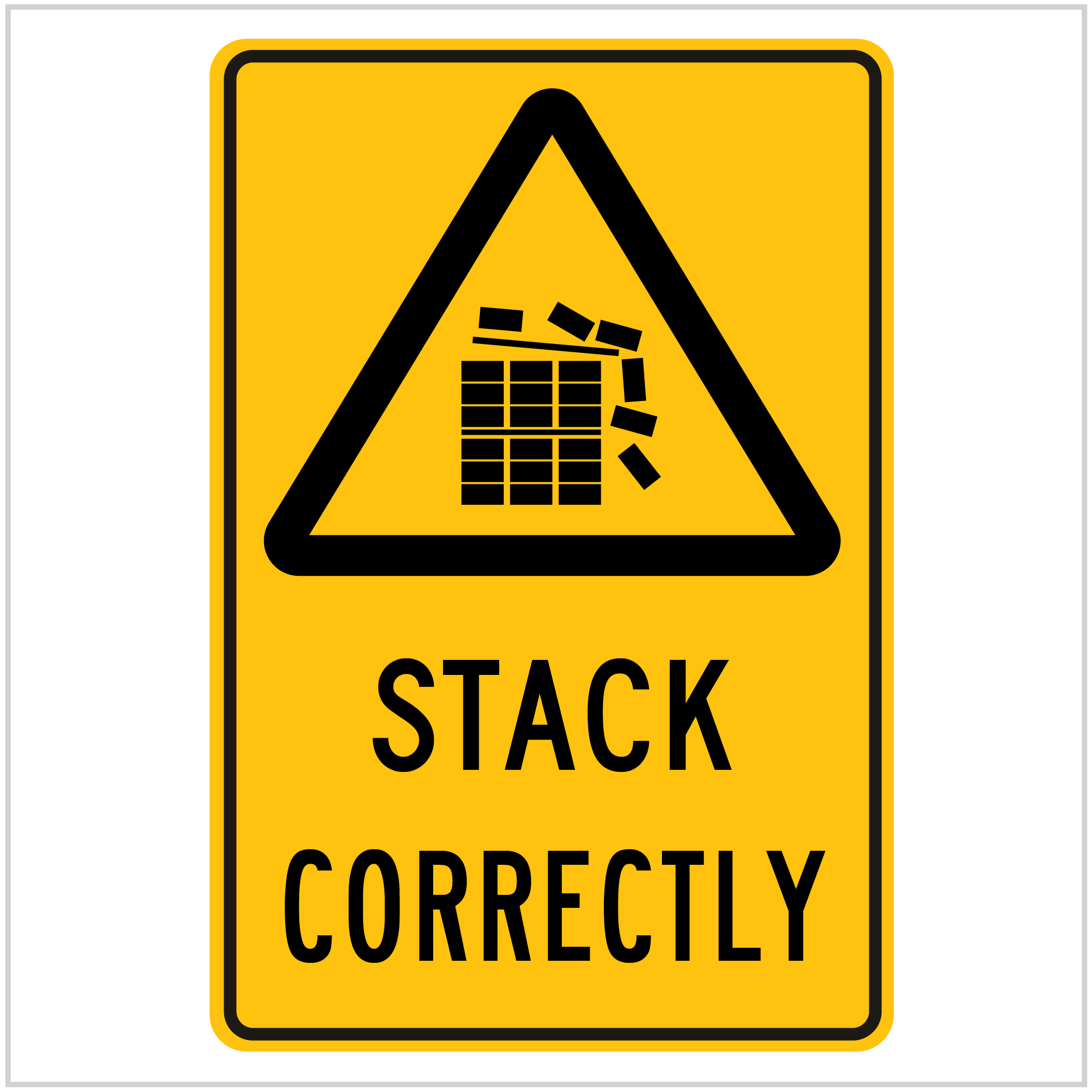 WARN-220 STACK CORRECTLY - WARNING SIGNS