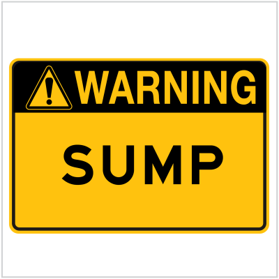 WARN-235 - WARNING SUMP - WARNING SIGNS