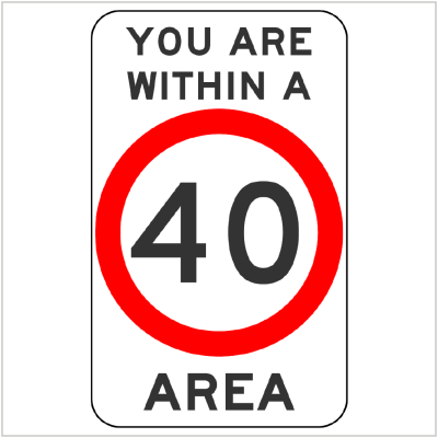 YOU ARE WITHIN A 40 AREA