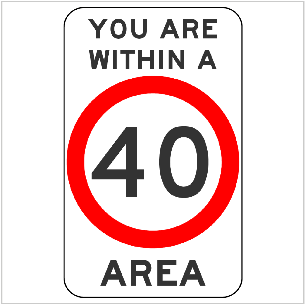 YOU ARE WITHIN A 40 AREA