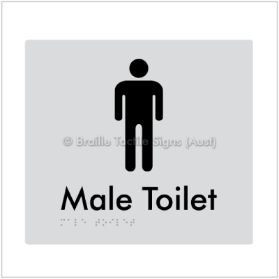 Braille Tactile BTS02n_Male-Toilet-silver