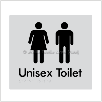 Braille Tactile BTS03_Unisex_Toilet-Silver