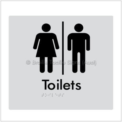 Braille Tactile BTS68 Toilets (Male Female Symbols) (Air Lock)-silver