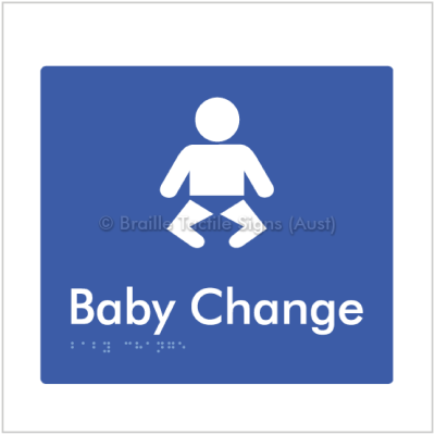 Braille Tactile BTS72_Baby_Change_Blue