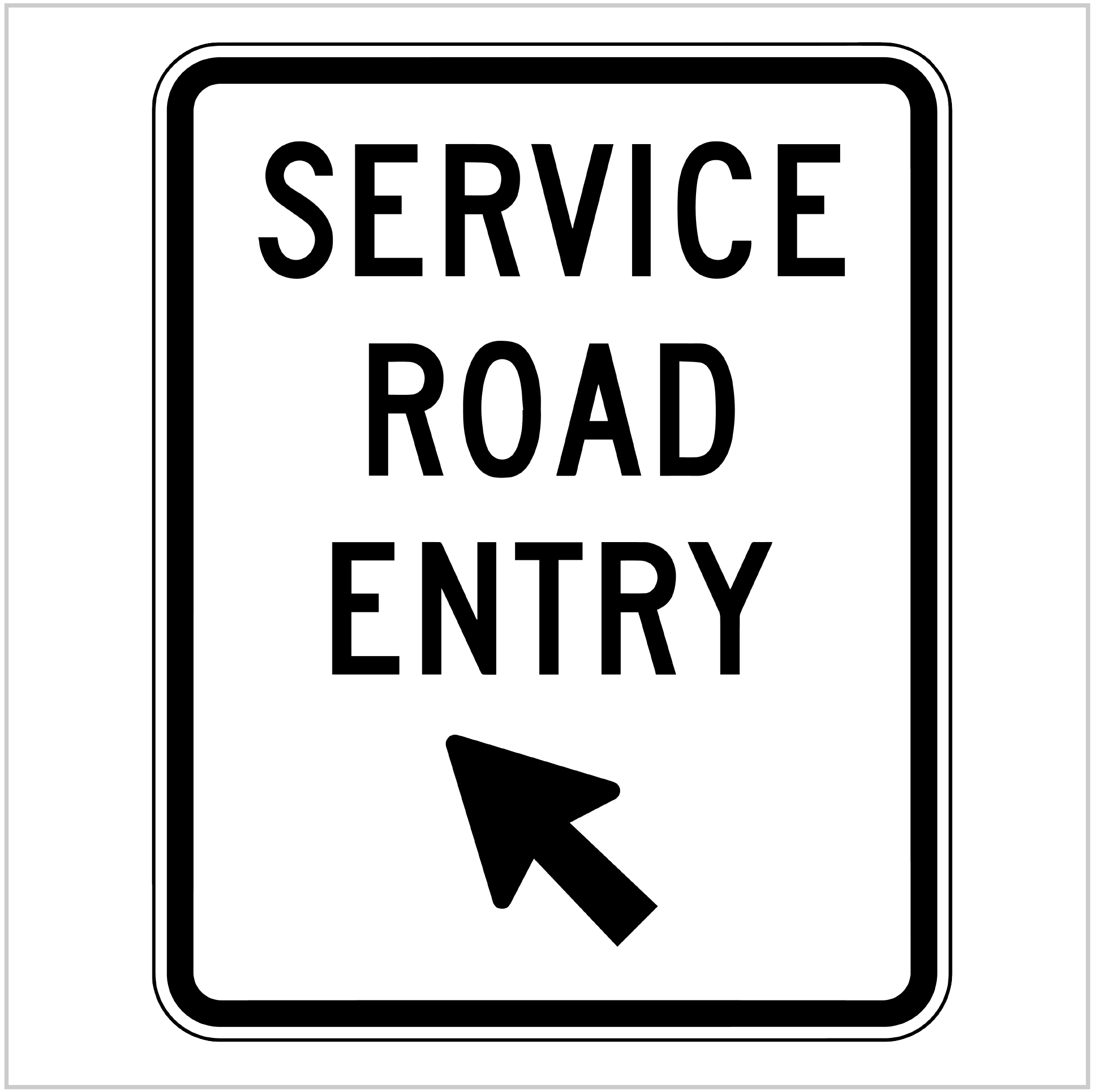 G9-71 SERVICE ROAD ENTR