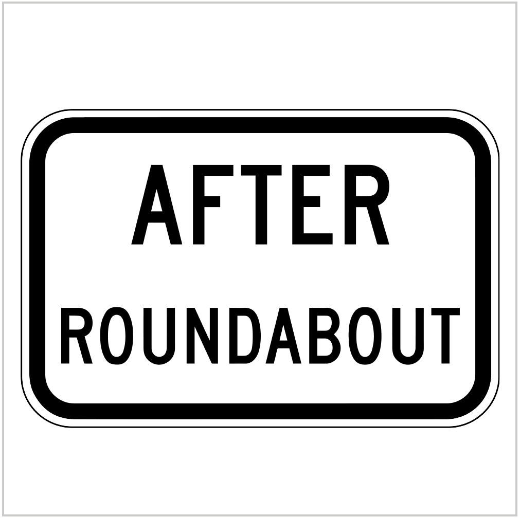 G9-85 – AFTER ROUNDABOUT