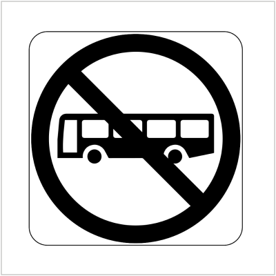 G9-87-1 – NO ENTRY BUS