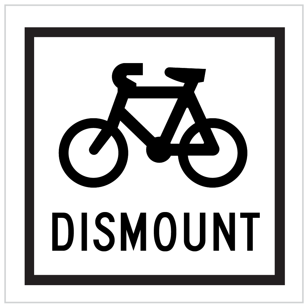 GM9-58A – CYCLISTS DISMOUNT