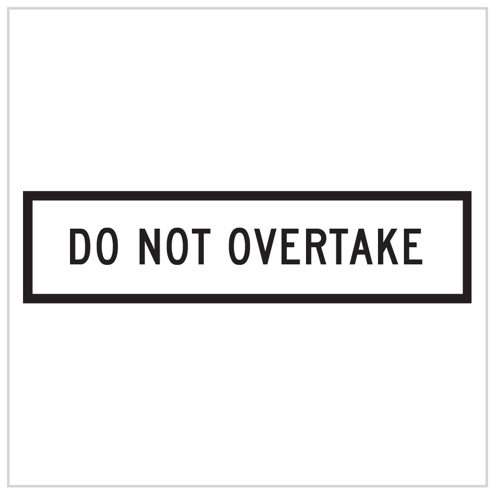 GM9-90B – DO NOT OVERTAKE