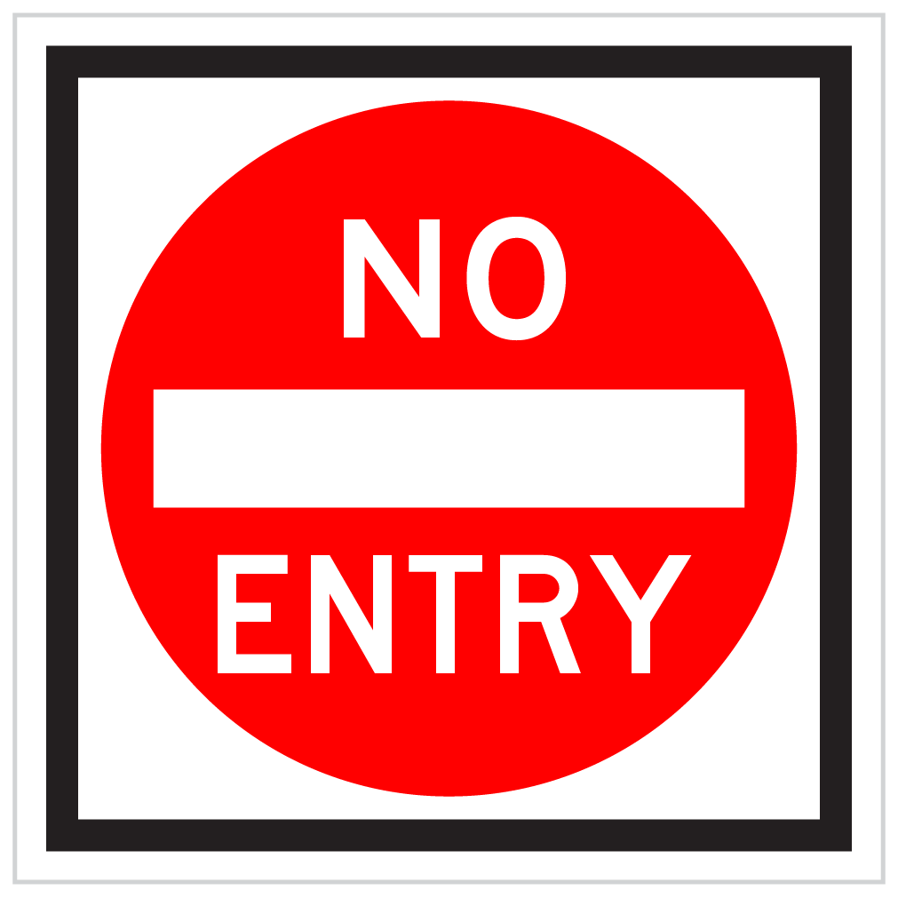 RM2-4A – NO ENTRY