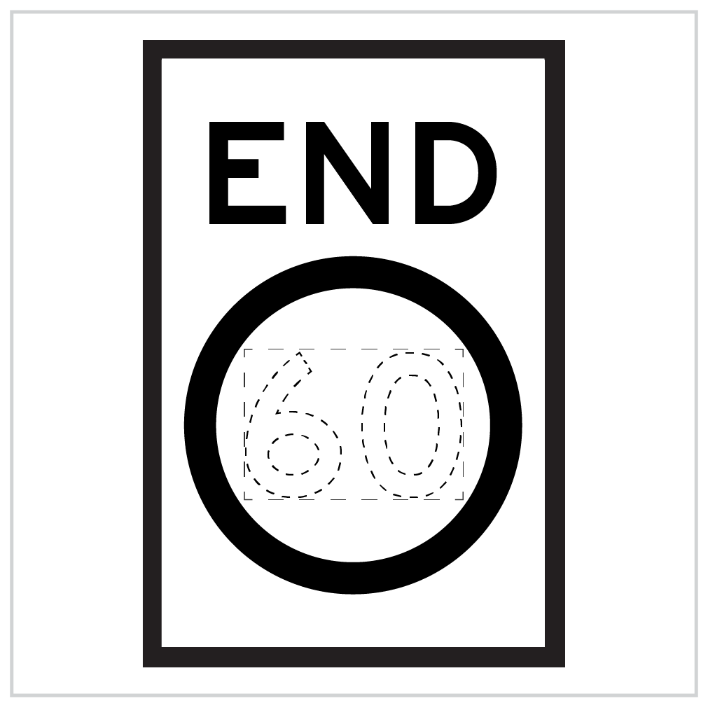 RM4-12D – END SPEED LIMIT ZONE