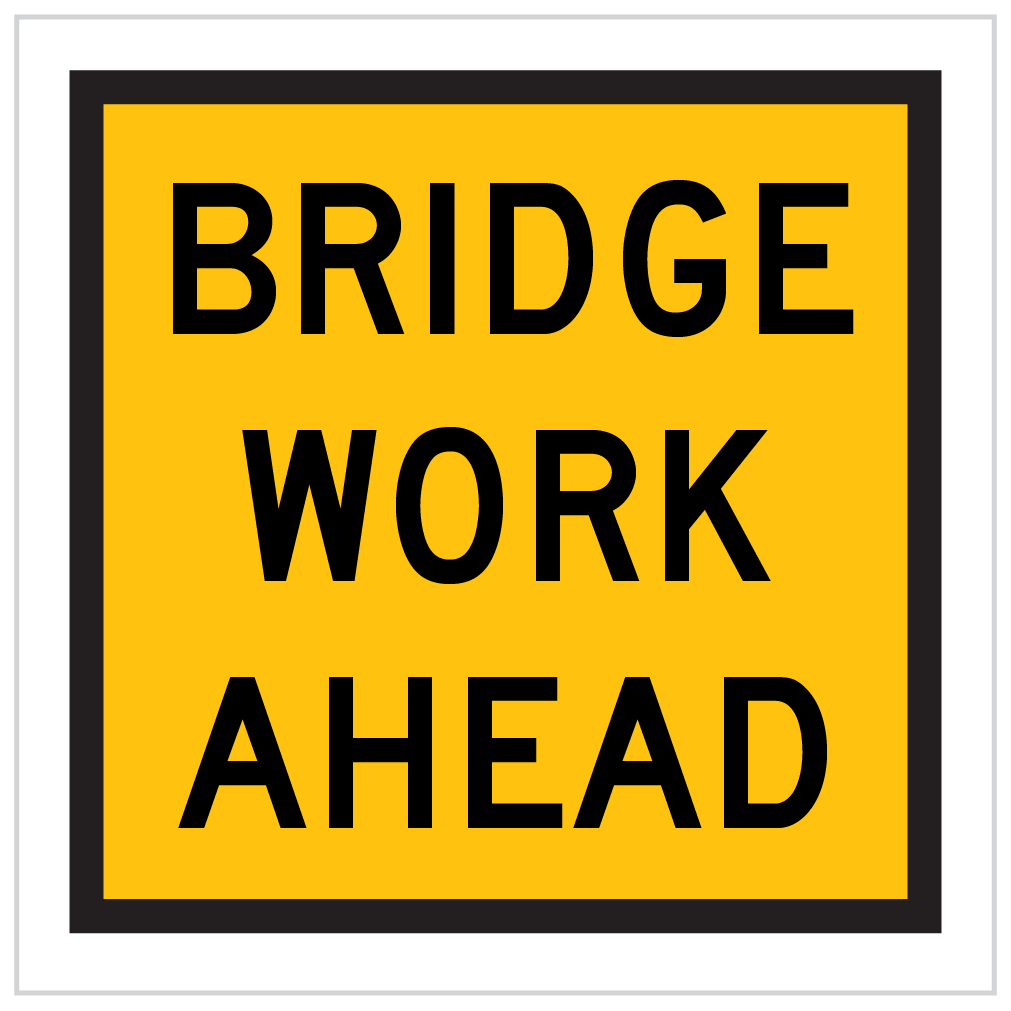 TM1-2A – BRIDGE WORK AHEAD