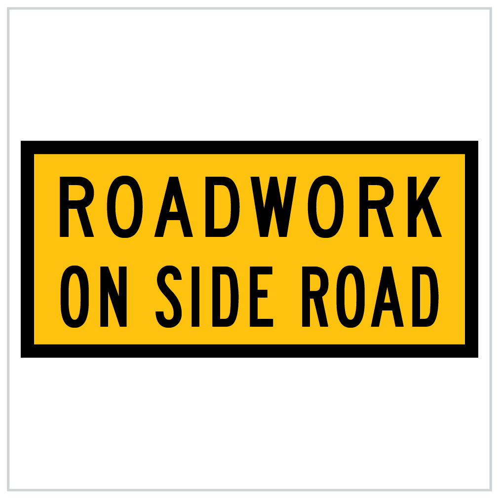 TM1-25C - ROADWORK ON SIDE ROAD