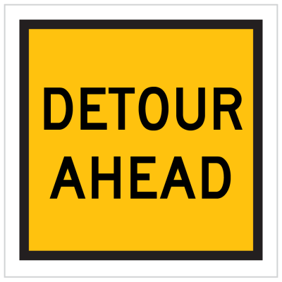 TM1-6A – DETOUR AHEAD