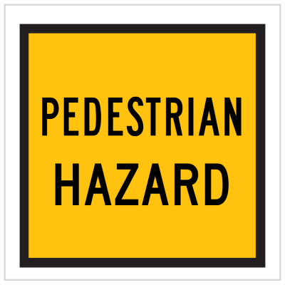 TM8-13A – PEDESTRIAN HAZARD