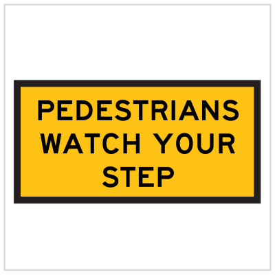 TM8-1C – PEDESTRIANS WATCH YOUR STEP