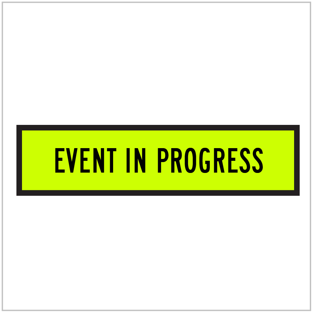 TM9-3B – EVENT  IN PROGRESS – FLUORO YELLOW GREEN