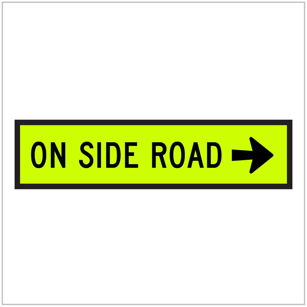 TM9-5B – ON SIDE ROAD (R) – FLUORO YELLOW GREEN